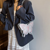 Pink Casual Daily Butterfly Patchwork Zipper Bags