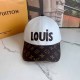 White Casual Street Letter Patchwork Hat