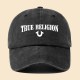 Black Casual Street Letter Embroidered Hat