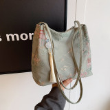 Pink Daily Embroidery Patchwork Bags