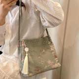 Pink Daily Embroidery Patchwork Bags