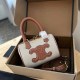 Cream White Casual Simplicity Geometric Zipper Bags