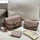 Khaki Casual Simplicity Letter Patchwork Chains Zipper Bags