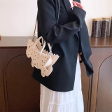 Red Sportswear Animal Patchwork Zipper Bags