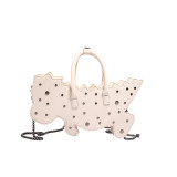 Red Sportswear Animal Patchwork Zipper Bags