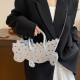 Silver Sportswear Animal Patchwork Zipper Bags