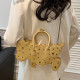 Gold Sportswear Animal Patchwork Zipper Bags