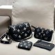 Black Casual Street Letter Patchwork Chains Zipper Bags