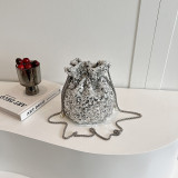 Colour Celebrities Color Block Sequins Patchwork Bags