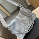 Silver Casual Simplicity Letter Chains Bags