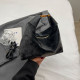 Black Daily Simplicity Solid Zipper Bags