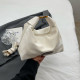 Cream White Daily Simplicity Solid Zipper Bags