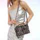 Brown Daily Leopard Patchwork Zipper Bags