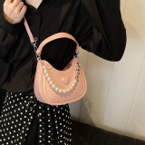 Silver Sweet Daily Solid Pearl Bags