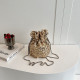 Gold Celebrities Color Block Sequins Patchwork Bags