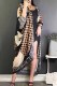 Multicolor Casual Elegant Print See-through Cardigan Collar Outerwear
