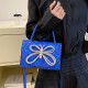 Blue Daily Patchwork With Bow Bags