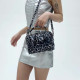 Grey Daily Leopard Patchwork Zipper Bags