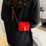 Red Daily Simplicity Solid Chains Bags