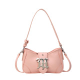 Pink Daily Vintage Solid Metal Accessories Decoration Bags
