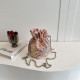 Pink Celebrities Color Block Sequins Patchwork Bags