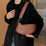 Deep Coffee Vintage Simplicity Solid Rivets Bags