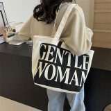 Black Daily Letter Contrast Bags