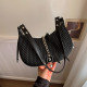 Black Vintage Plaid Metal Accessories Decoration Bags