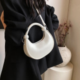 Khaki Daily Simplicity Solid Zipper Bags