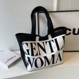 Green Daily Letter Contrast Bags