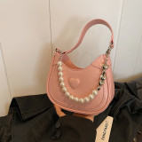 Black Sweet Daily Solid Pearl Bags