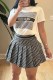 White Casual Elegant Print Letter O Neck Short Sleeve Two Pieces