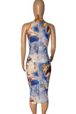 Multi-color Sportswear Print Patchwork 3 Piece Sets