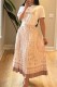 White Elegant Print Letter O Neck Short Sleeve Two Pieces