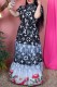Black Casual Print Letter Turndown Collar Printed Dresses