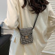 Black Daily Patchwork Rhinestone Bags