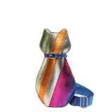 Blue Street Daily Color Block Patchwork Contrast Zipper Bags