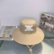 Khaki Casual Street Geometric Patchwork Hat