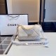 Cream White Casual Simplicity Letter Chains Bags