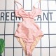 Pink Sexy Sportswear Letter Backless Swimwears