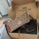 Khaki Casual Street Letter Patchwork Chains Zipper Bags