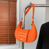 Rose Red Daily Simplicity Solid Texture Felt Bags