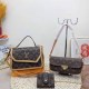 Coffee Casual Street Letter Patchwork Chains Bags
