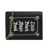 Black Daily Print Patchwork Bags