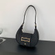 Black Daily Simplicity Solid Texture Felt Bags