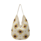 Yellow Sweet Daily Patchwork Weave Bags