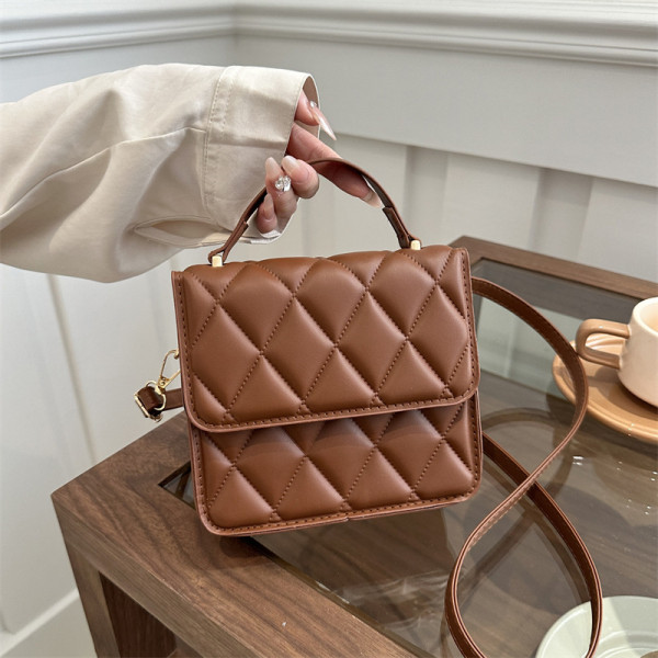 Coffee Daily Simplicity Plaid Patchwork Bags