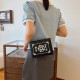 Black Daily Print Patchwork Bags