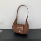 Light Brown Daily Simplicity Solid Texture Felt Bags