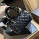 Black Casual Simplicity Letter Patchwork Zipper Bags